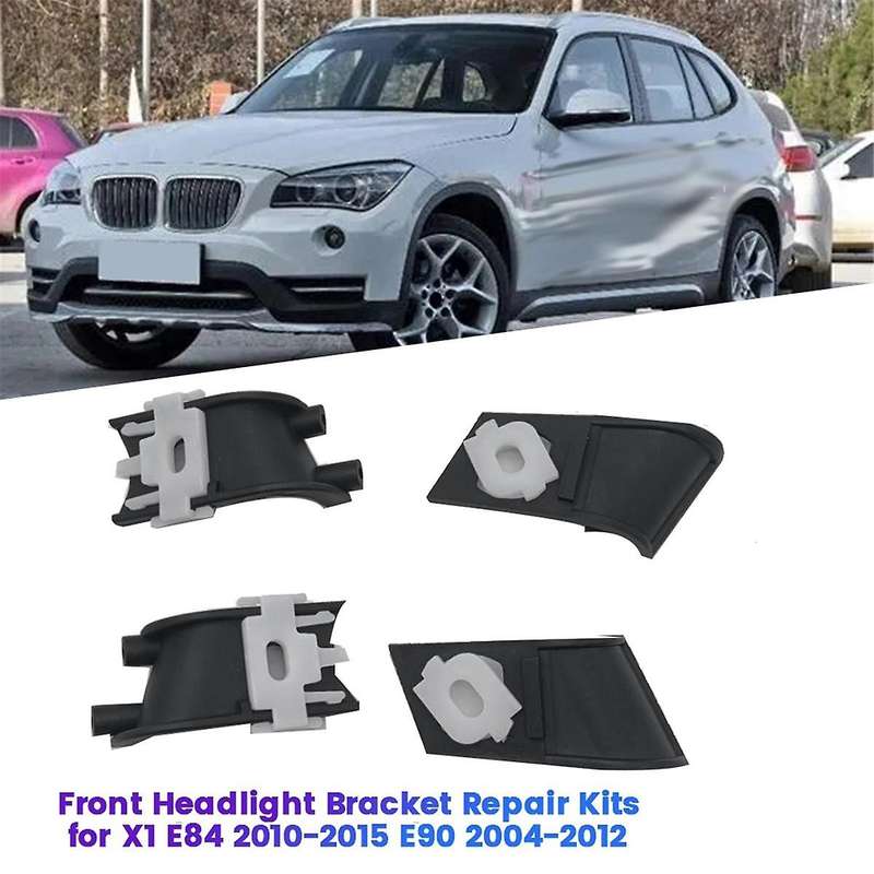 1Pair Car Front Headlight Bracket Repair Kits for X1 E84 2010-2015 E90 2004-2012 Headlight Housing H