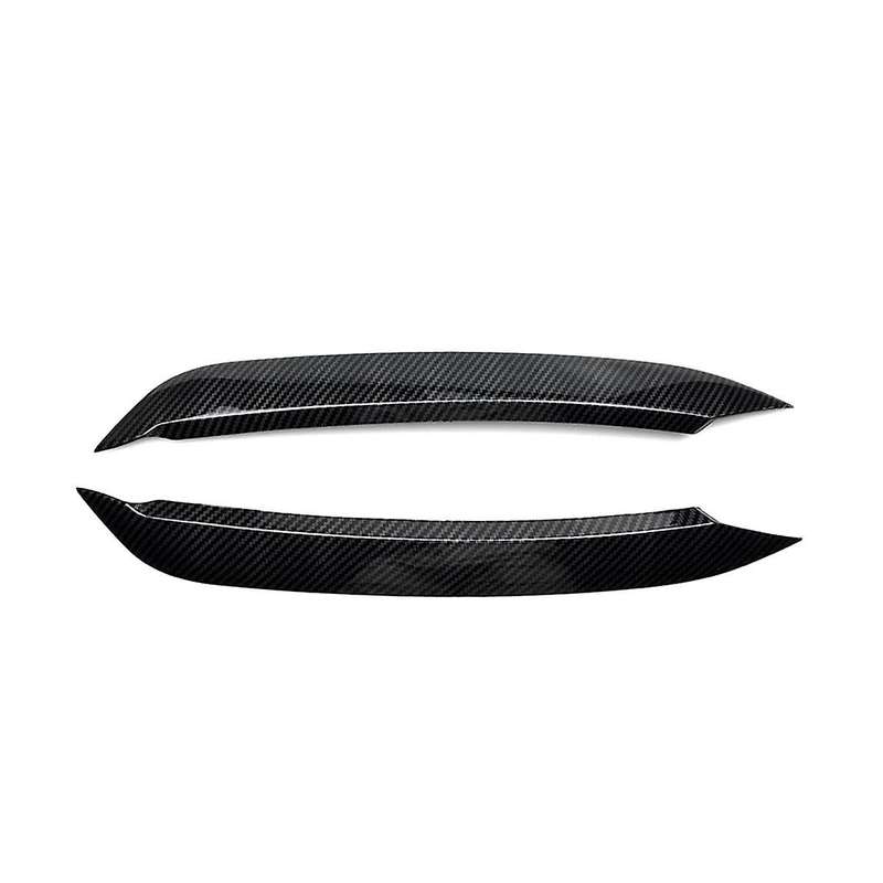 1Pair Car Front Headlight Eyebrows Eye Cover Trim Sticker for 2019-2023 Molding Lamp Eyelids Strips