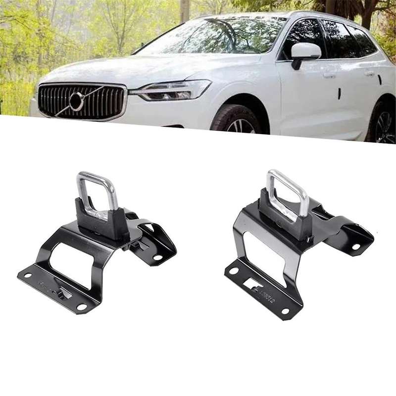 1Pair Car Front Hood Lock Bracket Safety Catch 32219336 32219337 for XC60 2018-2020 Bonnet Hook Catc