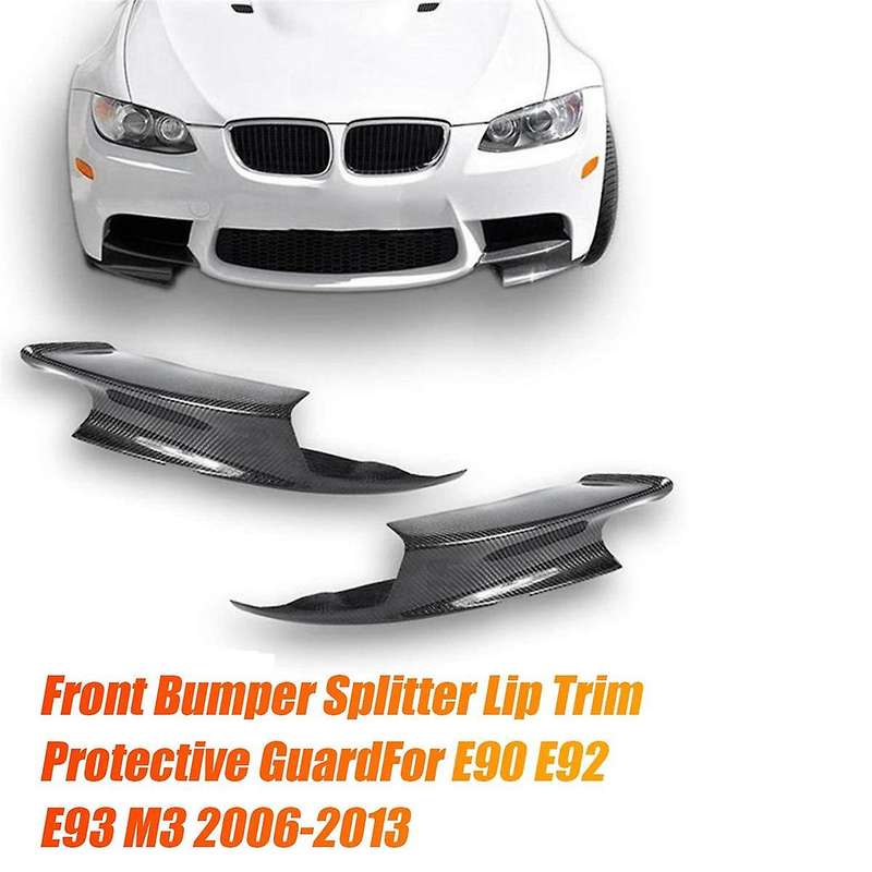 1pair Car Front Left & Right Lower Bumper Splitter for E90 E92 E93 M3 2006-2013 Front Lip Trim Prote