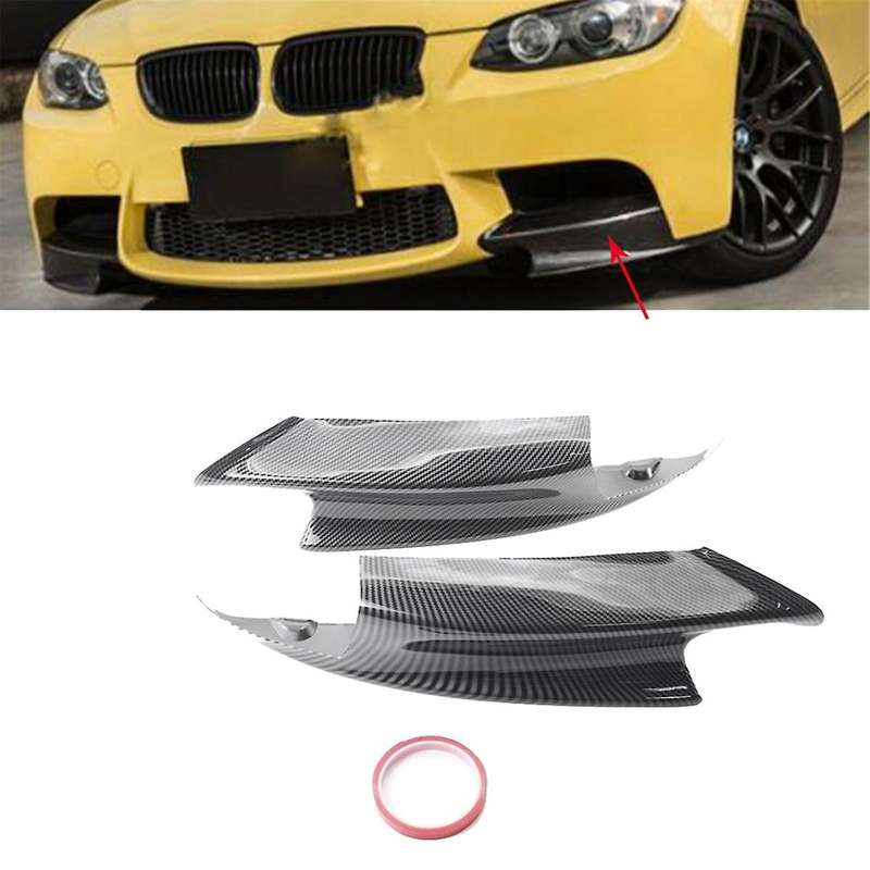 1pair Car Front Left & Right Lower Bumper Splitter for E90 E92 E93 M3 2006-2013 Front Lip Trim Prote