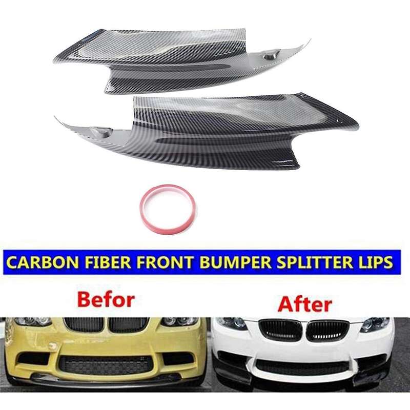 1pair Car Front Left & Right Lower Bumper Splitter for E90 E92 E93 M3 2006-2013 Front Lip Trim Prote