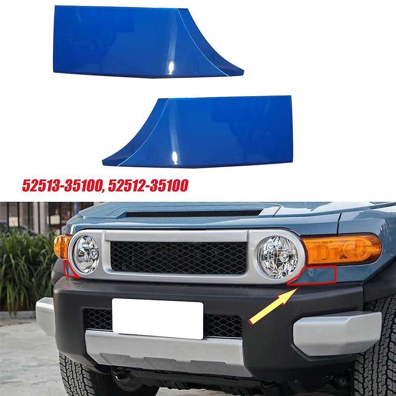 1pair Car Front Lower Bumper Filler Cover 52512-35100 52513-35100-j0 for Cruiser 2007-2014 Corner T