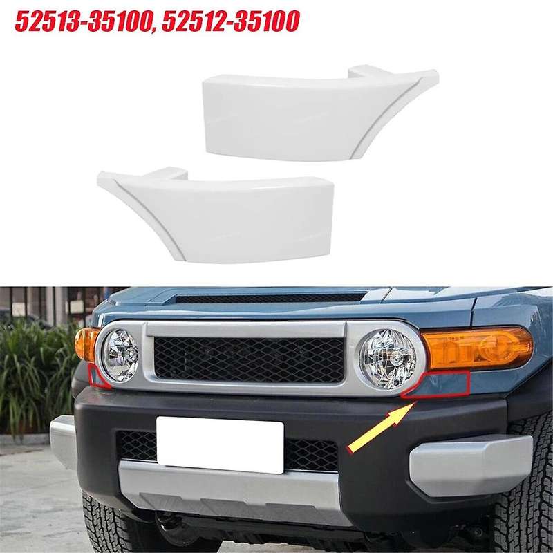 1pair Car Front Lower Bumper Filler Cover 52512-35100 52513-35100-a0 for Cruiser 2007-2014 Corner T