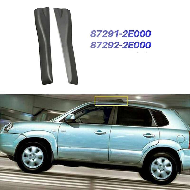 1Pair Car Front Roof Rack Cover Trim 87291-2E000 87292-2E000 for 2005-2009 Luggage Rack Decorative