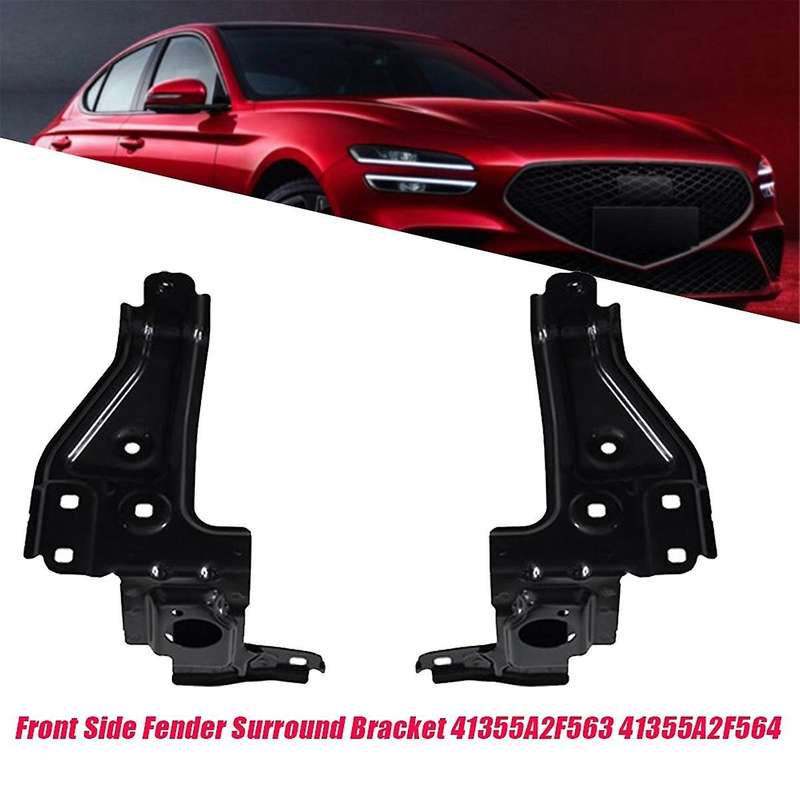 1pair Car Front Side Surround Bracket Support 41355a2f563 41355a2f564 for G70 2022-2024 Bumper Encl