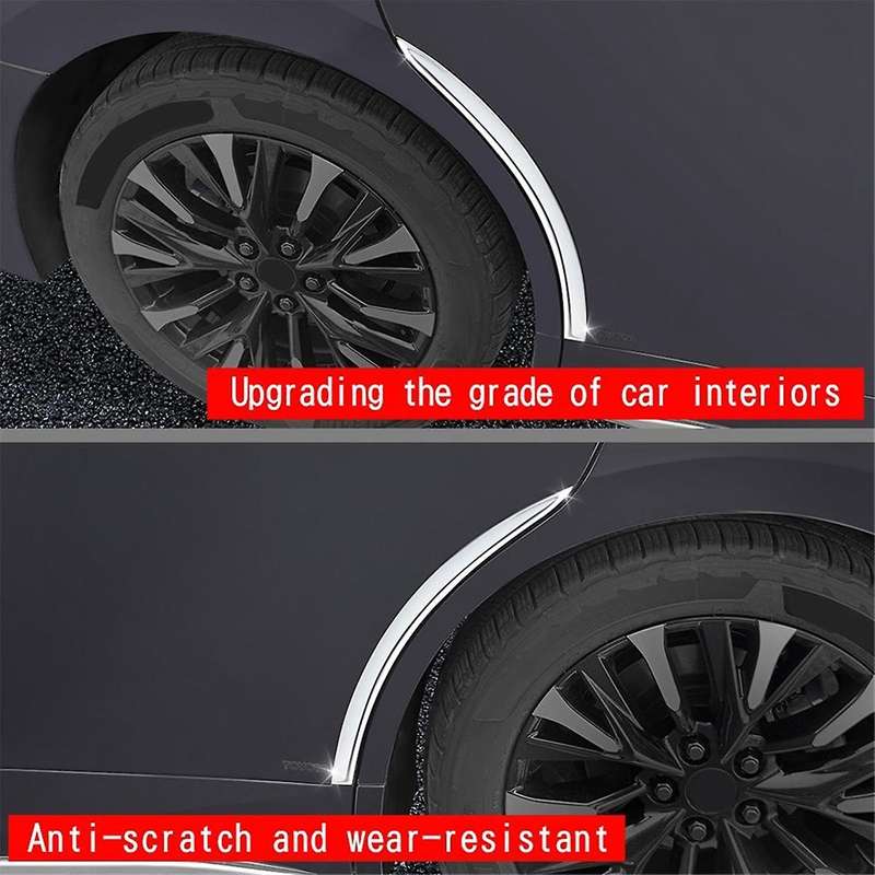 1pair Car Front Wheel Arch Trim Wheel Eyebrow Trim for Alphard 40 Series 2023+ Car Accessories