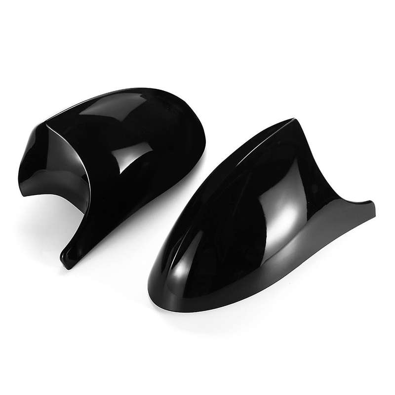 1pair Car Glossy Black Cow Corner Rear View Mirror for 1 3 Series E81 E87 E90 E92 2004 2005 2006 20