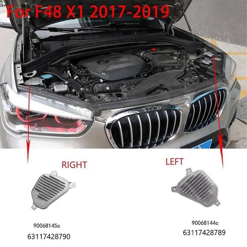 1pair Car Headlight Led Module Drl Daytime Running Eye for X1 F48 F4963117428791 Left 63117428792 Ri