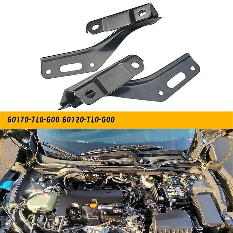 1pair Car Hood Hinge 60170-tl0-g00 60120-tl0-g00 for Hood Tsx 2009-2014 Engine Cover Hinges 60170tl0