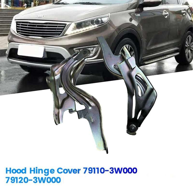 1Pair Car Hood Hinge Cover 79110-3W000 79120-3W000 for 2010-2018 Engine Bonnet Hinge 791103W000 7912
