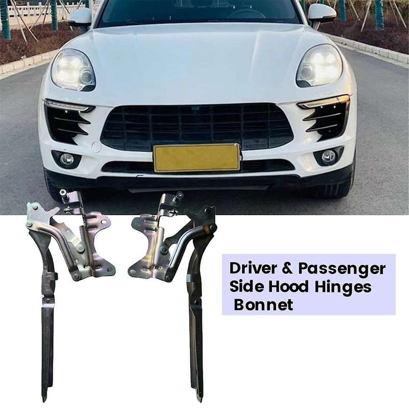 1Pair Car Hood Hinges Driver & Passenger Side 95B823302B 95B823301E for 2014-2018 Engine Bonnet Hin