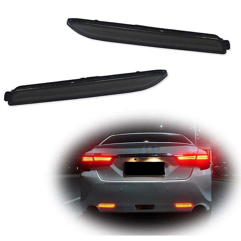 1Pair Car LED Rear Bumper Reflector Brake Lights Lamp for ///Sienna/Venza//