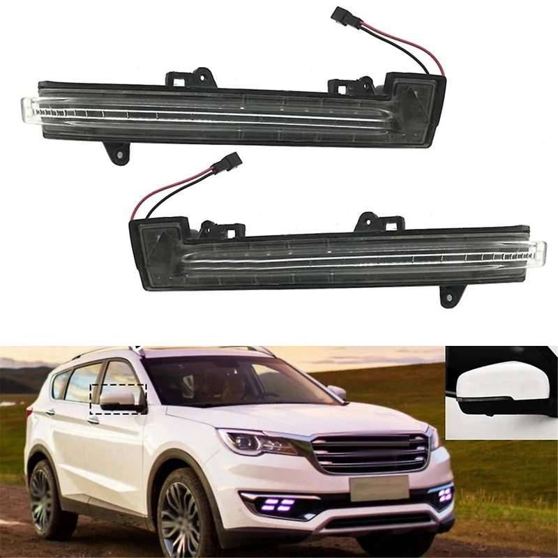 1Pair Car LED Rear View Mirror Turn Signal Lamp for Jetour X70 X70S 2018 2019 Reverse Mirror Side La