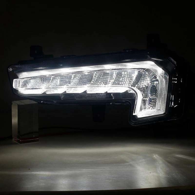 1Pair Car LED DRL Fog Light for XL 2016 2017 2018 Auto Driving Lamp Daytime Running Light Bumper Lam
