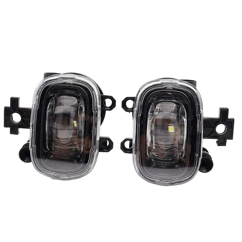 1Pair Car Lens LED Fog Lights Assembly for Rogue Juke Kicks 2021-2023 Front Daytime Running White L