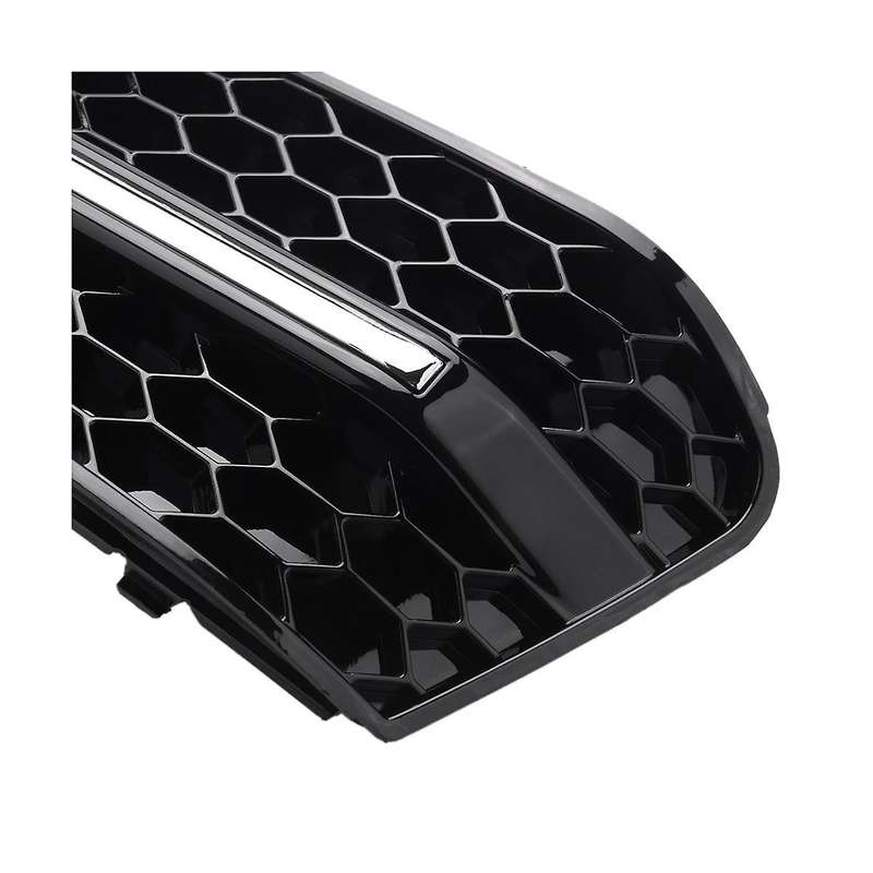 1pair Car Left & Right Front Bumper Fog Light Comb Grilles Grill for A4 B8 2009-2012 : 8k0807682 8k0
