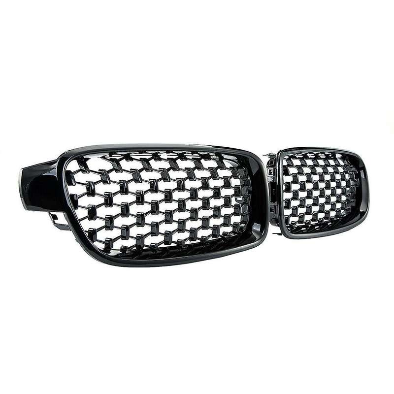 1pair Car Mesh Front Bumper Kidney Grille Grill Fit for  F30/31 2012-2017 51137260497 51137260498 G