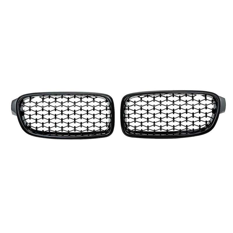1pair Car Mesh Front Bumper Kidney Grille Grill Fit for  F30/31 2012-2017 51137260497 51137260498 G