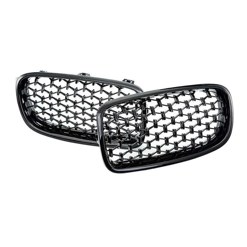 1pair Car Mesh Front Bumper Kidney Grille Grill Fit for  F30/31 2012-2017 51137260497 51137260498 G