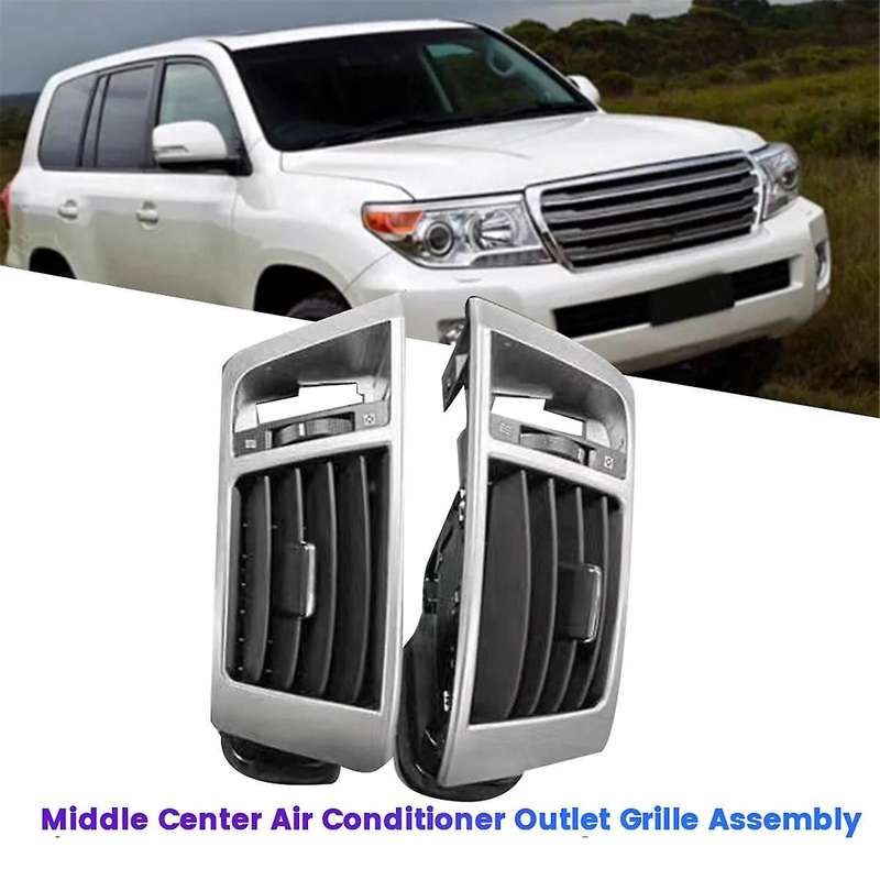 1Pair Car Middle Center Dash Air Conditioner Outlet Assembly for Land Cruiser LC200 2008-2013 A/C Ai