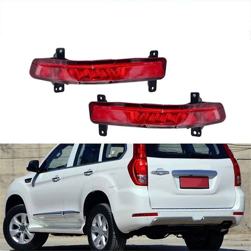 1Pair Car Rear Bumper Light Rear LED Brake Light Driving Reversing Stop Lamp Turn Signal Light for H