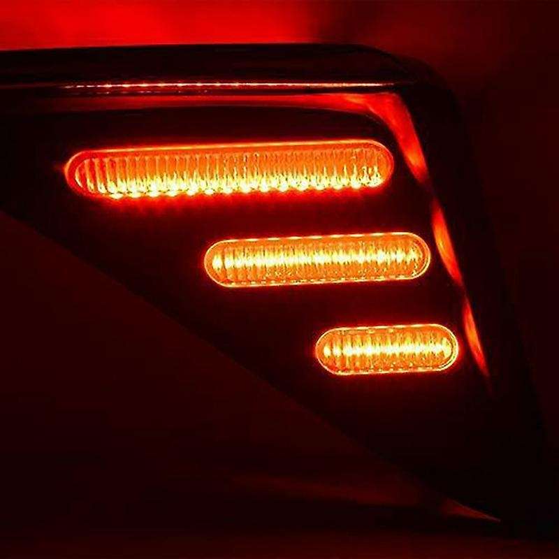 1Pair Car Rear Bumper Reflector Brake Light Lamp for C- 2016-2018