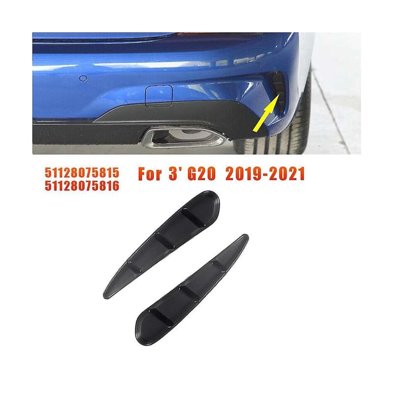 1pair Car Rear Side Bumper Outer Trim Grille Cover 51128075815 51128075816 for 3' G20 320/325/330/3