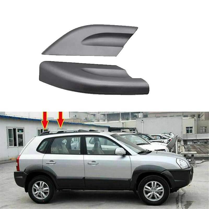1Pair Car Rear Roof Luggage Rack Cover 87297-2E000 87298-2E000 for 2005-2009 Luggage Rack Trim Caps