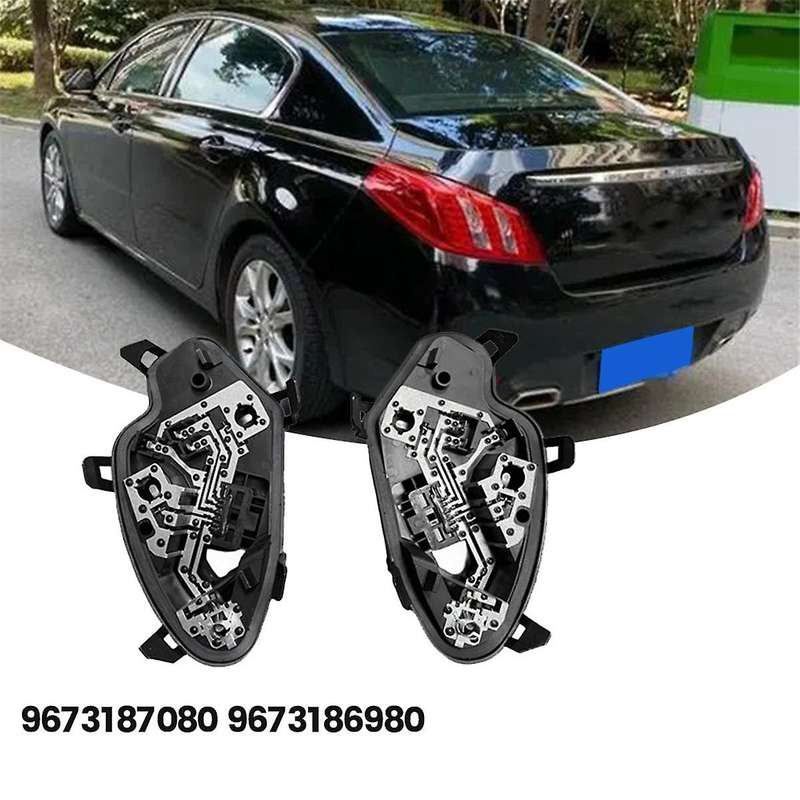 1Pair Car Rear Tail Light Lamp Holder Circuit Board 9673187080 9673186980 for 508 2011-2014 Brake T