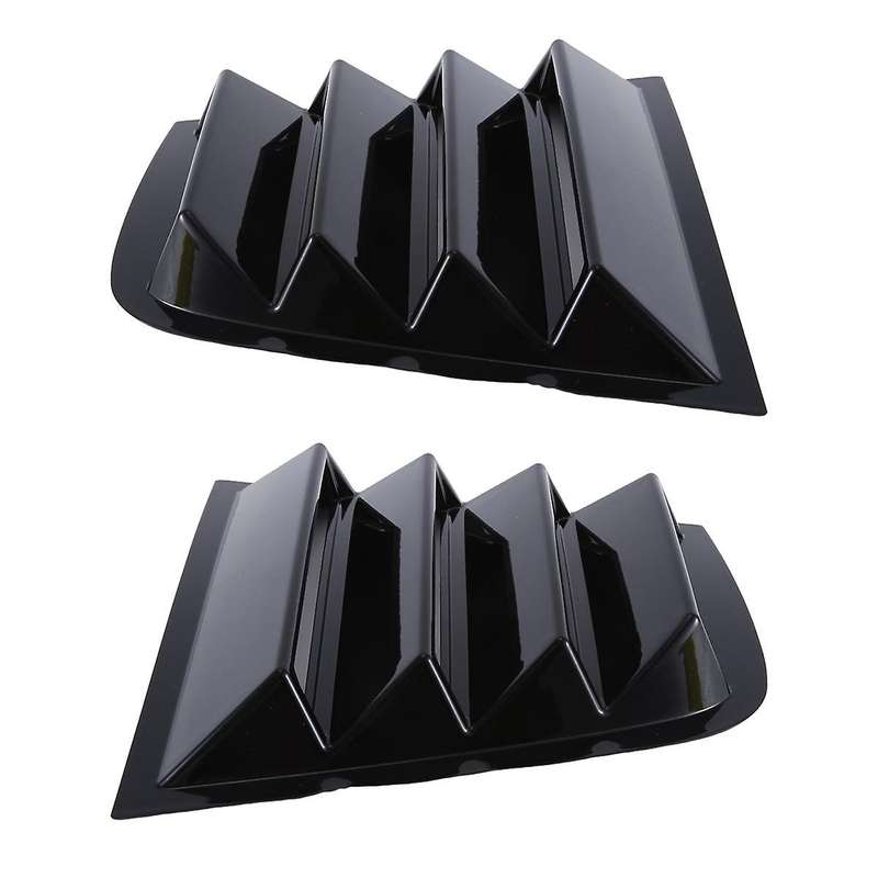1pair Car Rear Window Louver Shutter Trim Cover for Charger 2015-2022 Side Louver Scoop Shade Decora