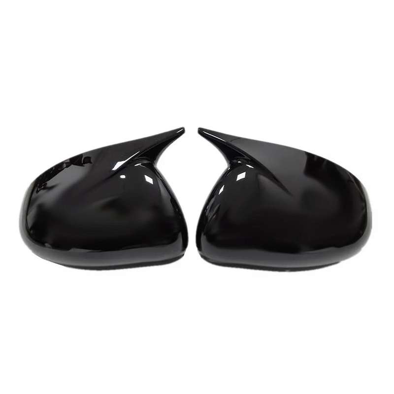 1Pair Car Rear View Mirror Housing OX Horn Trim Cover for 2011-2016 Side Door Mirror Shell Caps Glos