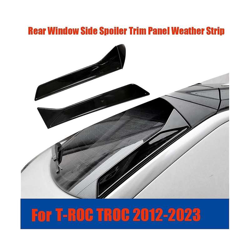 1pair Car Rear Window Side Spoiler Trim Panel for Troc 2012-2023 Window Weather Strip Fascia