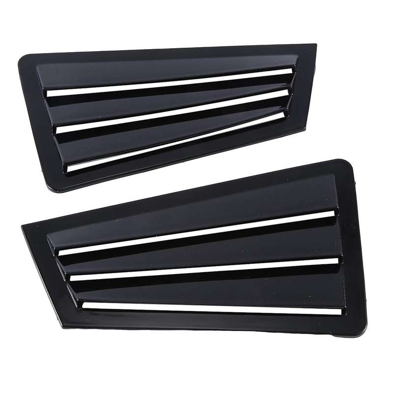 1pair Car Rear Window Shutter Trim Cover for 3 2003-2007 Side Louver Scoop Spoiler Deflector B