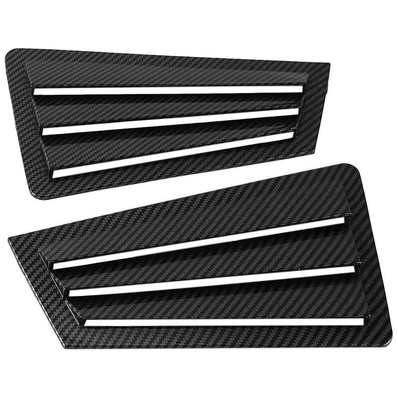 1pair Car Rear Window Shutter Trim Cover for 3 2003-2007 Side Louver Scoop Spoiler Deflector A