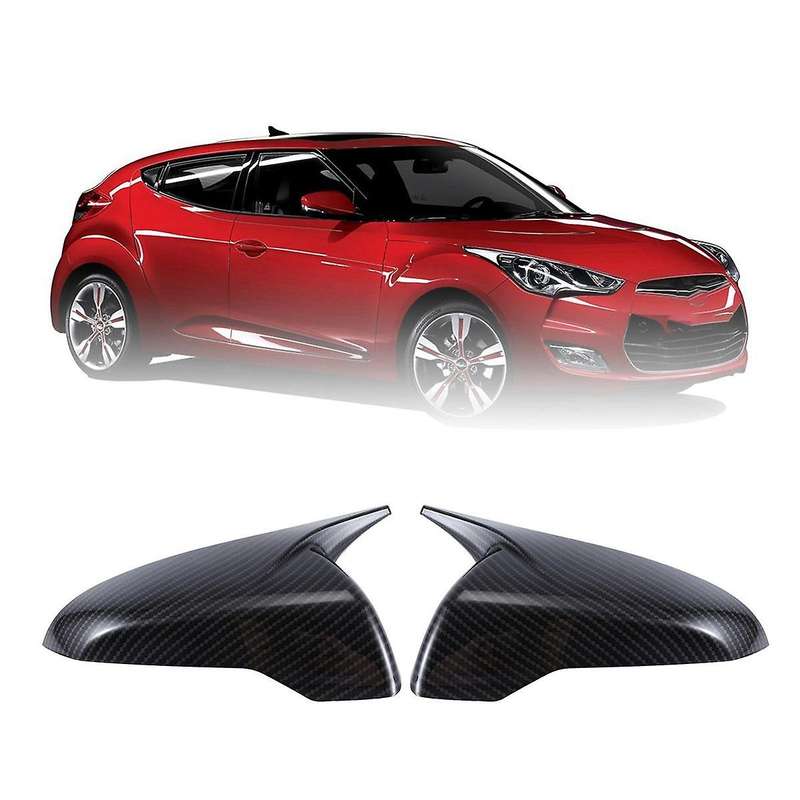 1Pair Car Rearview Mirror Cover for 2018-2024 Ox Horn Side Mirror Shell Reverse Caps Trim Carbon Fi