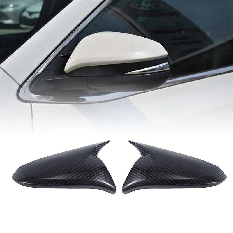1pair Car Rearview Mirror Cover for 2013-2022 Ox Horn Side Mirror Shell Reverse Caps Trim