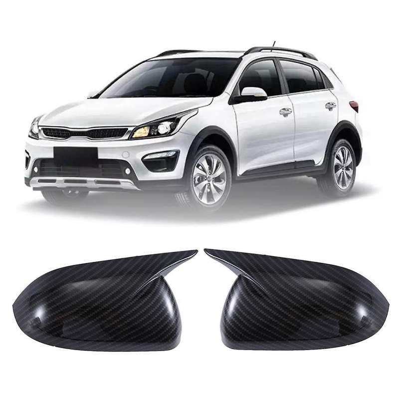 1pair Car Rearview Mirror Cover for K2 Kx 2017-2023 Ox Horn Side Mirror Shell Reverse Caps Trim Carb