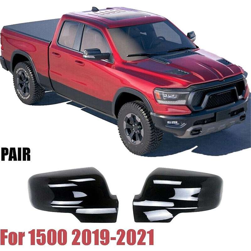 1pair Car Rearview Mirror Cover Trim 6rp44karaa 6rp45karaa for Ram 1500 Dt Pxj 2019-2022 Side Wing M