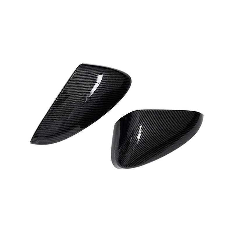 1Pair Car Rearview Mirror Cover Trim for Mondeo 2013-2021 US Version Side Wing Mirror Caps ABS Carb