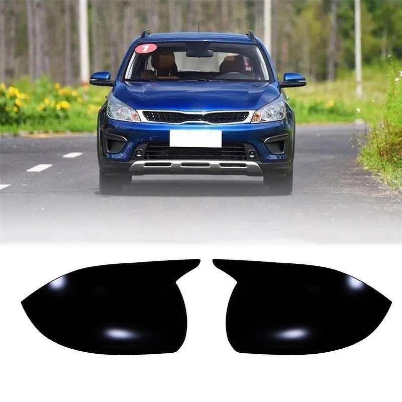 1pair Car Rearview Mirror Cover for K2 Kx 2017-2023 Ox Horn Side Mirror Shell Reverse Caps Trim Glos