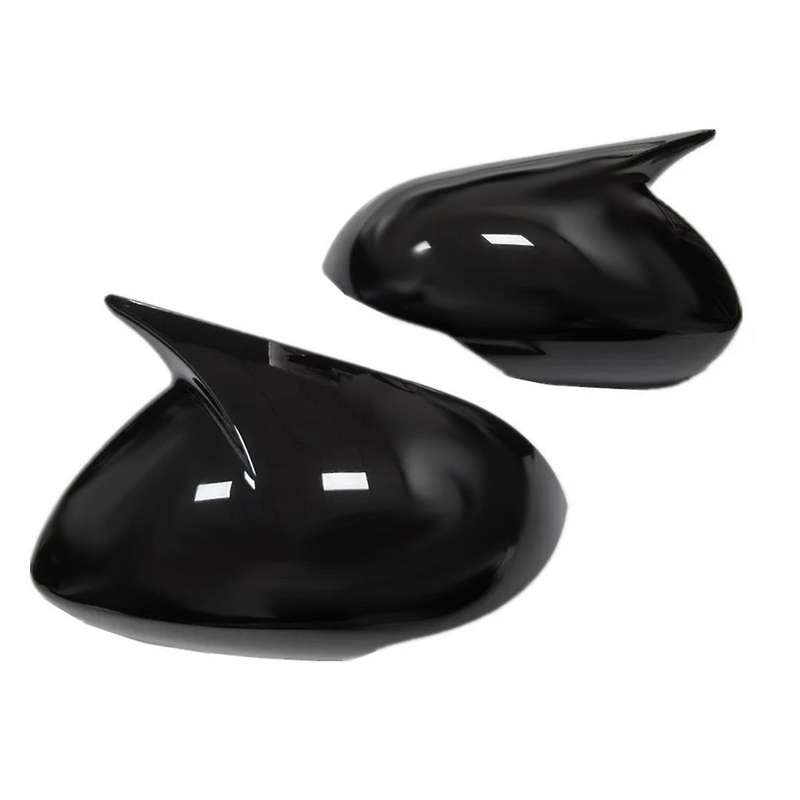 1Pair Car Rearview Mirror Housing OX Horn Trim Cover for KX3 2015-2019 Side Door Mirror Cover Cap Gl