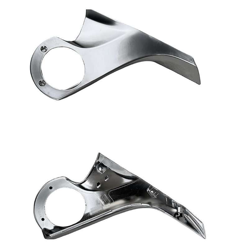 1Pair Car Rearview Mirror Inner Shell Chrome Trim Cover for 2015-2020 Mirror Holder Upper Cover Supp