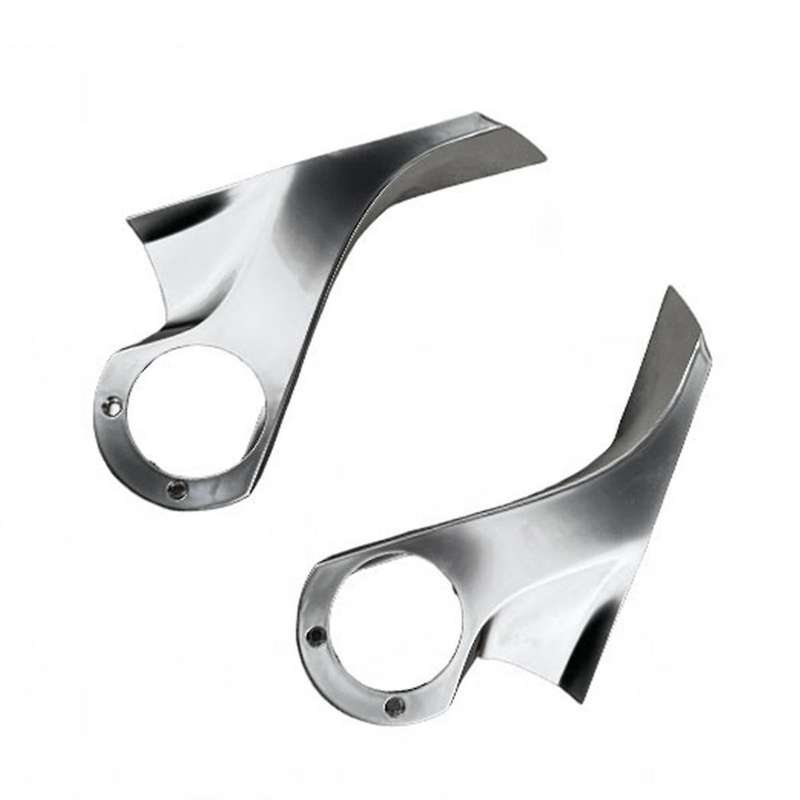 1Pair Car Rearview Mirror Inner Shell Chrome Trim Cover for 2015-2020 Mirror Holder Upper Cover Supp