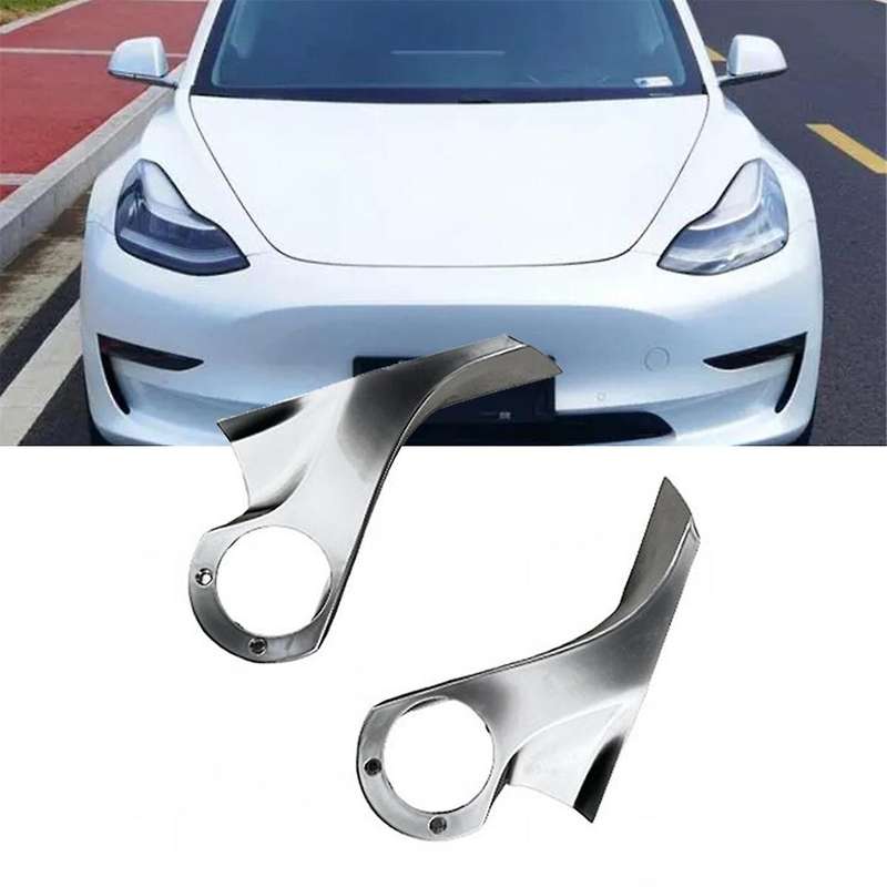 1Pair Car Rearview Mirror Inner Shell Chrome Trim Cover for 2015-2020 Mirror Holder Upper Cover Supp