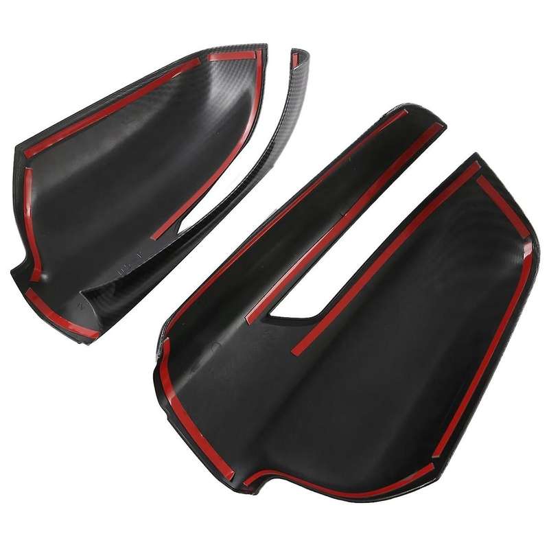 1pair Car Rearview Mirror Cover Trim for Ram 1500 2023 Side Wing Rear Mirror Caps Glossy Black