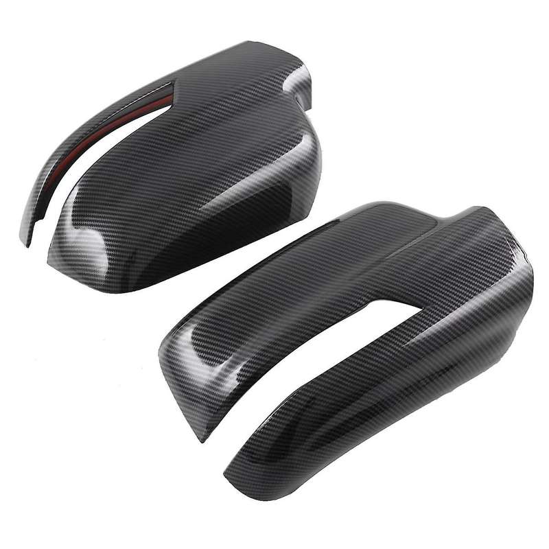 1pair Car Rearview Mirror Cover Trim for Ram 1500 2023 Side Wing Rear Mirror Caps Carbon Fiber