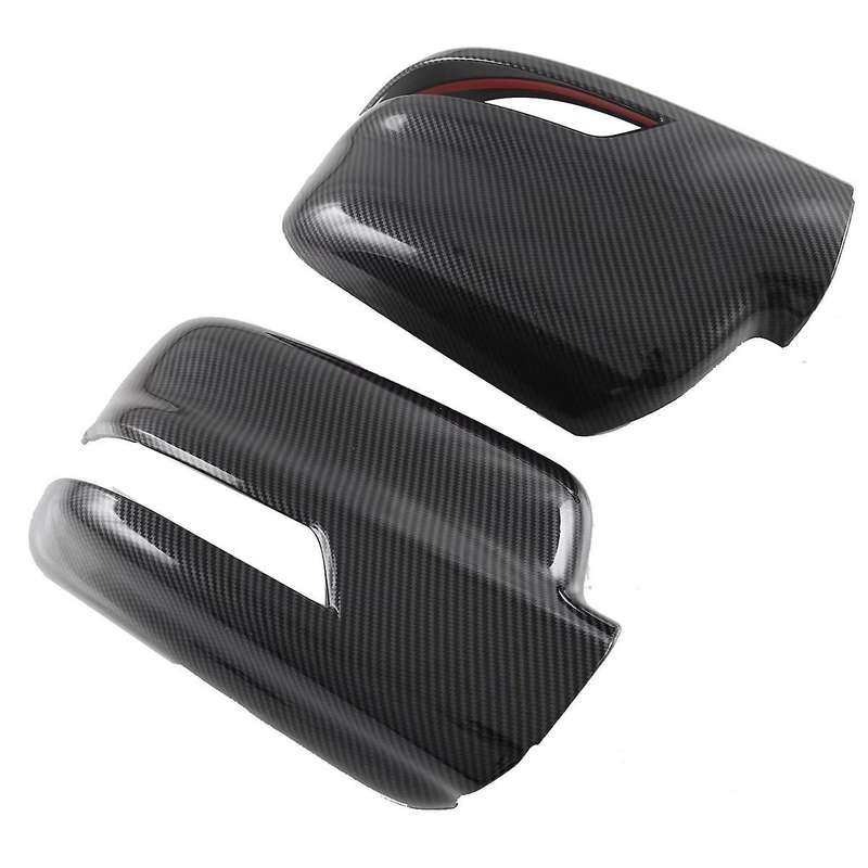 1pair Car Rearview Mirror Cover Trim for Ram 1500 2023 Side Wing Rear Mirror Caps Carbon Fiber