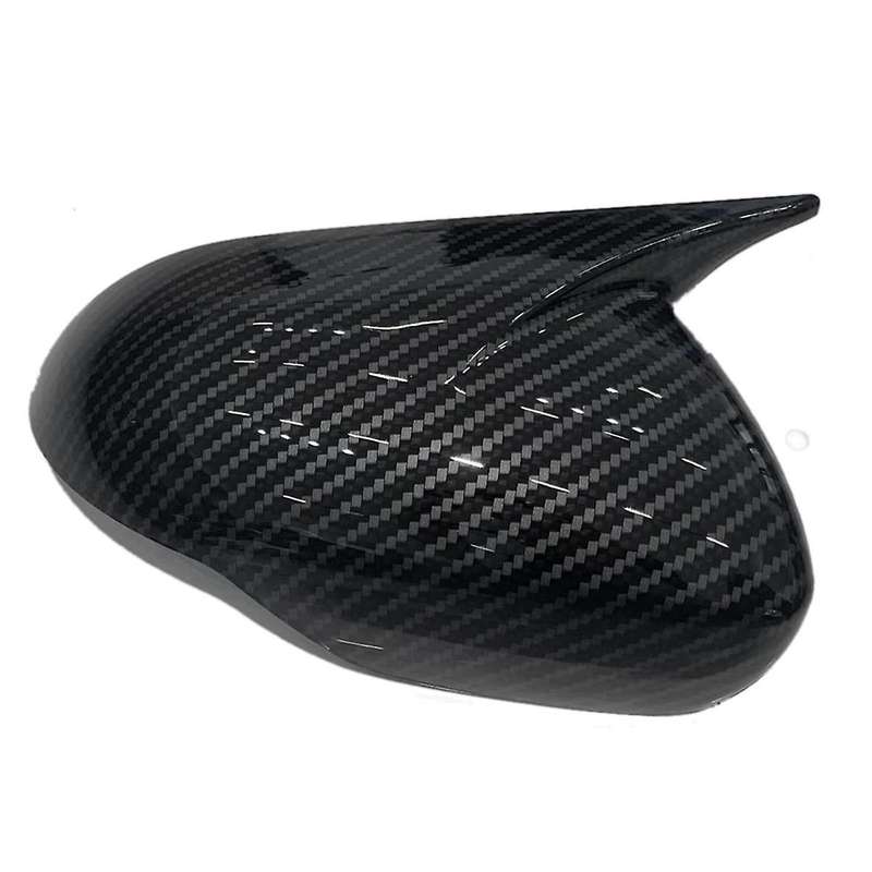 1Pair Car Rearview Mirror Housing OX Horn Trim Cover for KX3 2015-2019 Side Door Mirror Cover Cap Ca