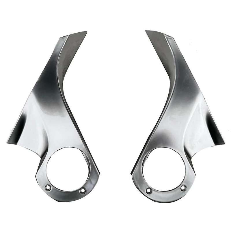 1Pair Car Rearview Mirror Inner Chrome Trim Cover for 2015-2020 Mirror Holder Upper Cover Support